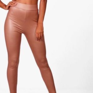 Latex vinyl nude leggeings